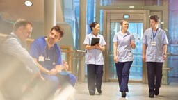 People in a hospital